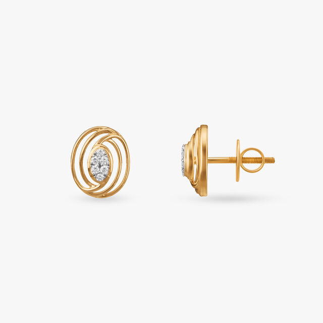 Eternal Orbit Diamond Stud Earrings 2