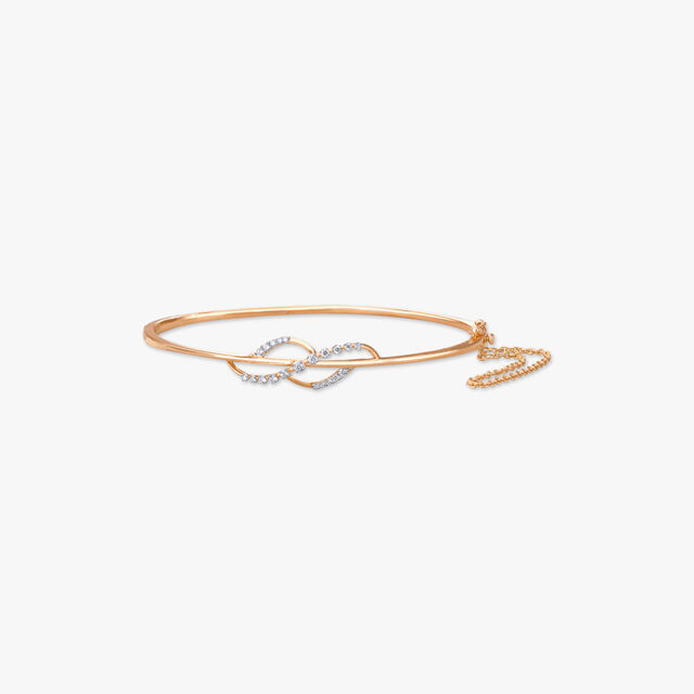 Delicate Loop Diamond Bangle 