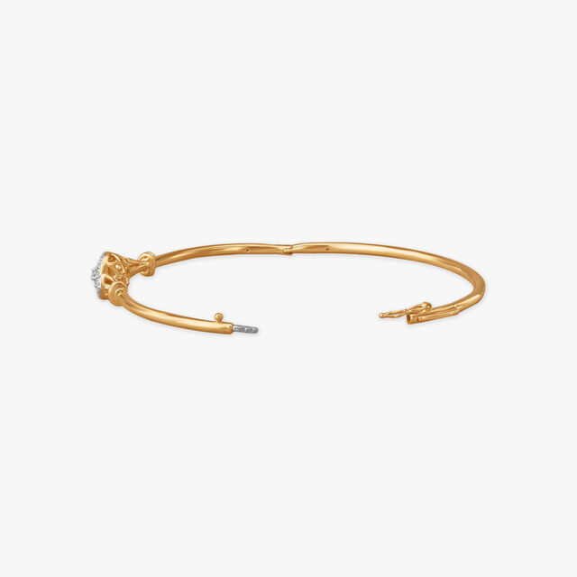 Radiant Halo Diamond Bangle 2