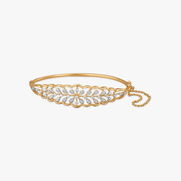 Golden Serenade Diamond Bangle
