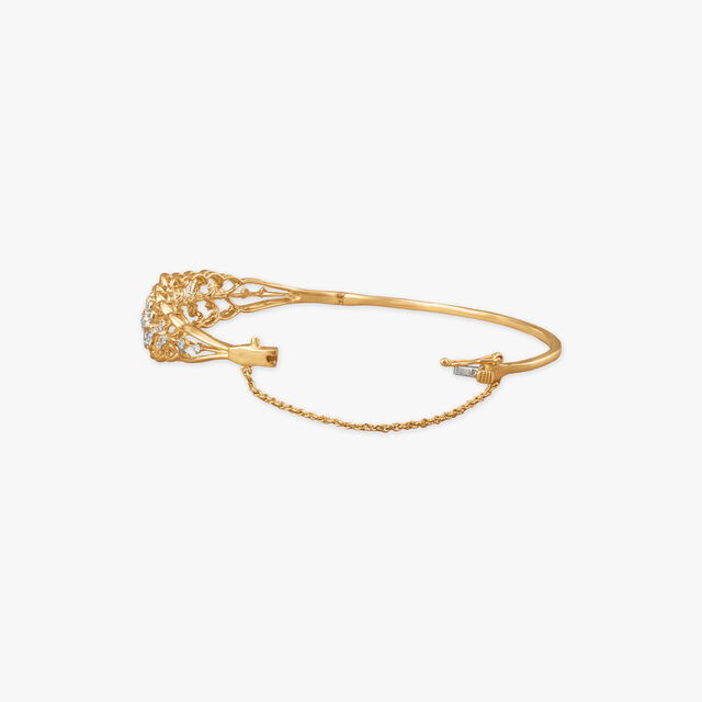 Golden Serenade Diamond Bangle 2