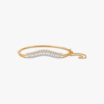 Fluid Harmony Diamond Bangle