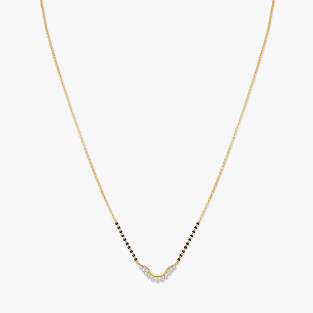 Elegant Wave Diamond Mangalsutra 2