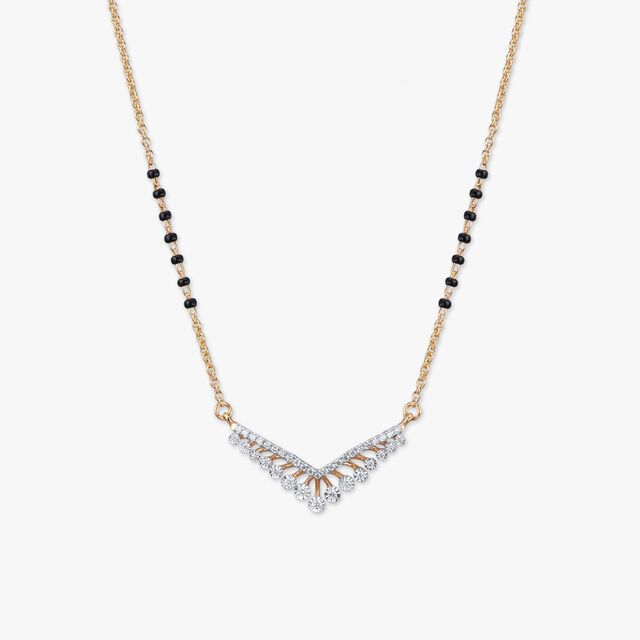 Sleek Drop Diamond Mangalsutra