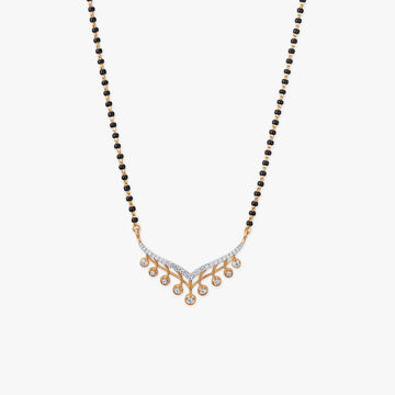 Sparkling Vine Diamond Mangalsutra