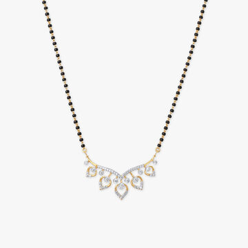 Cascading Hearts Diamond Mangalsutra