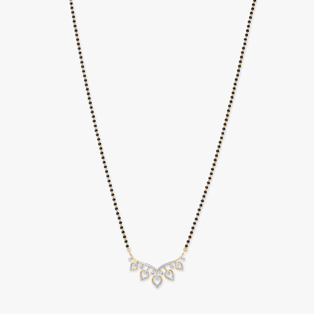 Cascading Hearts Diamond Mangalsutra