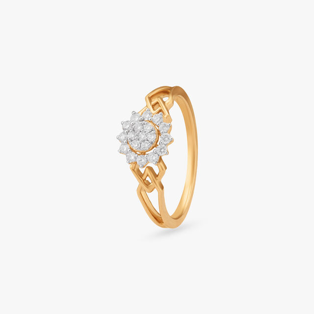 Tanishq 18KT Dimond Finger Ring