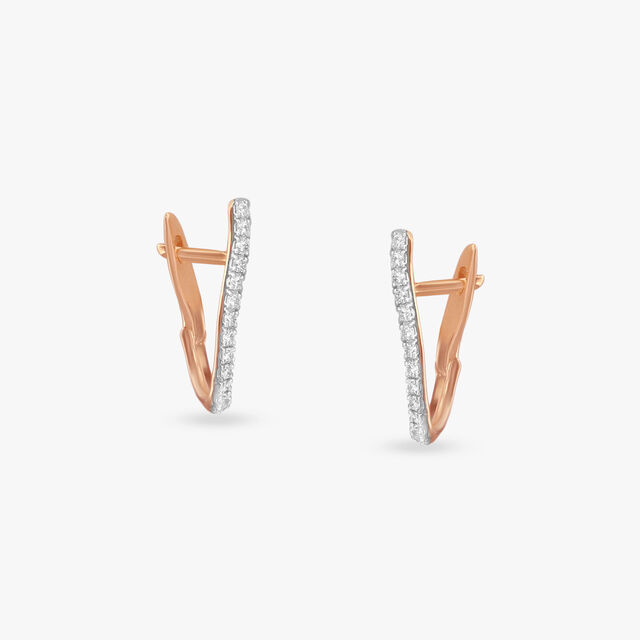 Infinity Flow Diamond Hoop Earrings