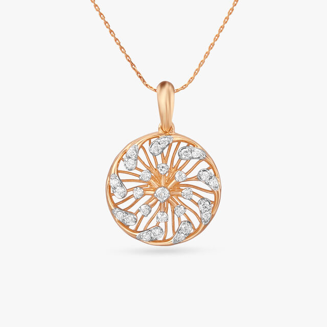 Celestial Spark Diamond Pendant 