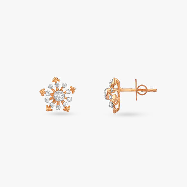 Firework Glow Diamond Stud Earrings 2