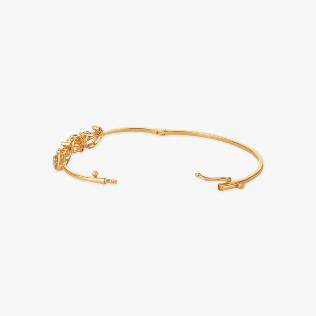 Twirling Paisley Diamond Bangle 2
