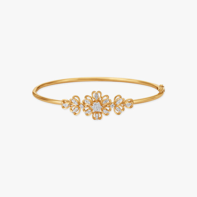 Blooming Radiance  Diamond Bangle 