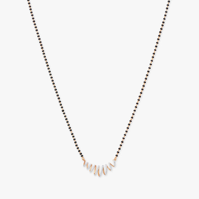 Dazzling Wave Diamond Mangalsutra