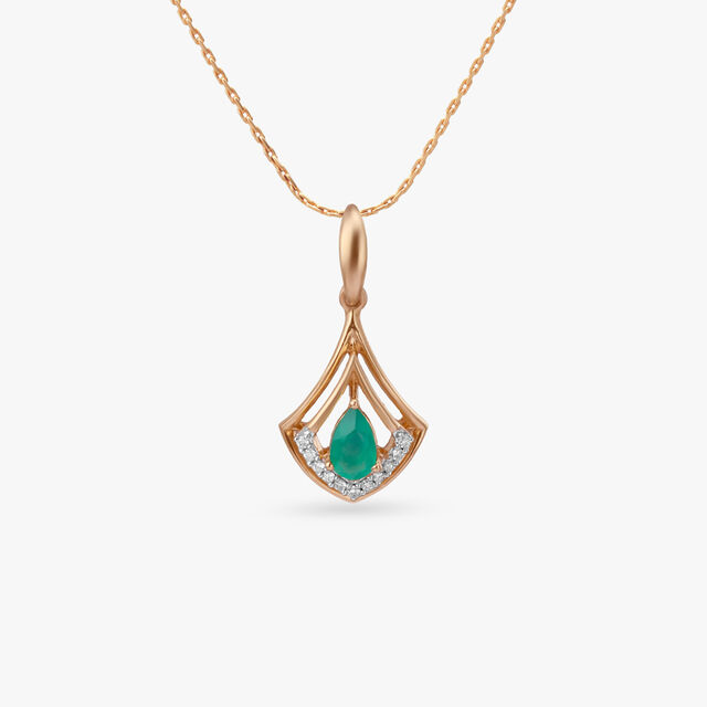 Arched Grace Diamond Pendant 
