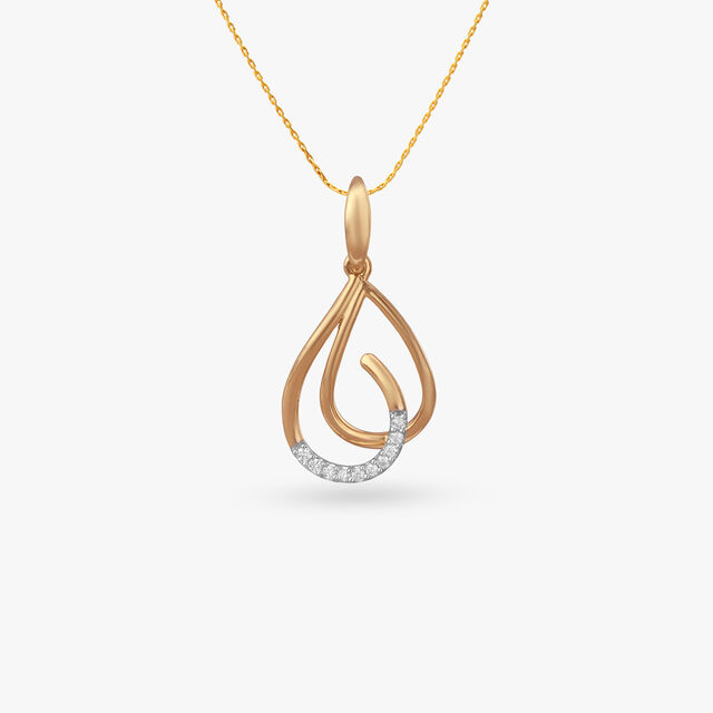 Inner Arc Diamond Pendant 