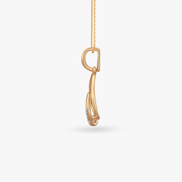 Inner Arc Diamond Pendant 2