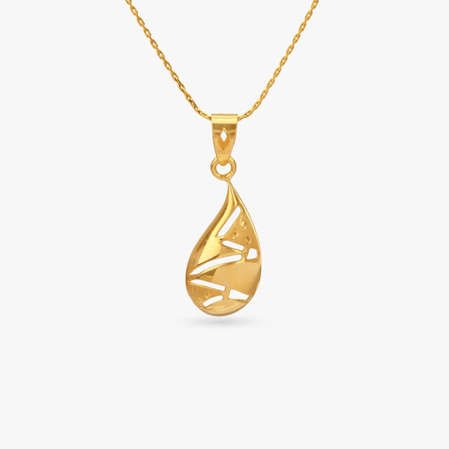 Harmony Flow Gold Pendant 