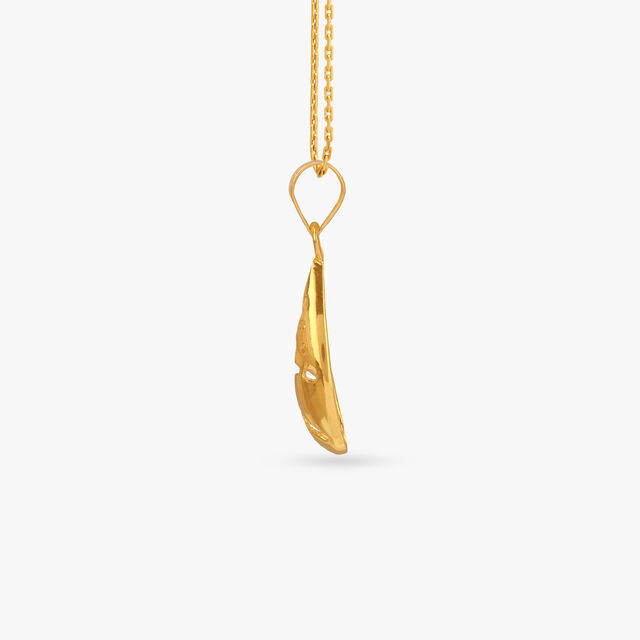 Harmony Flow Gold Pendant 2