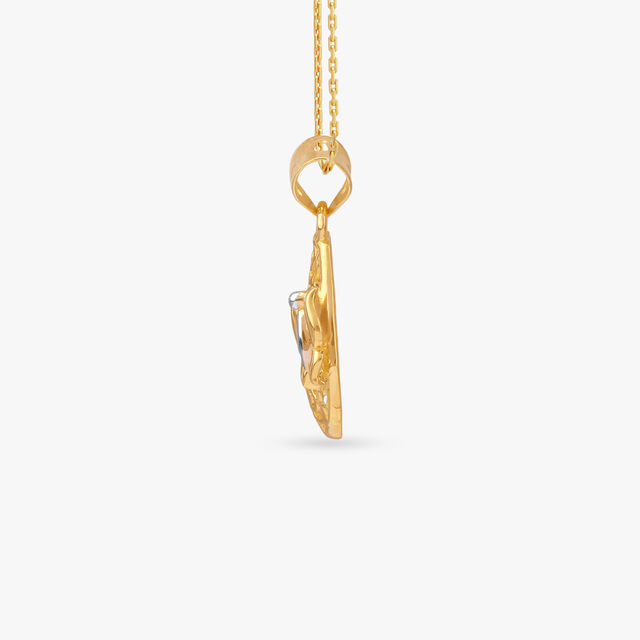 Enchanted Flight Gold Pendant 2