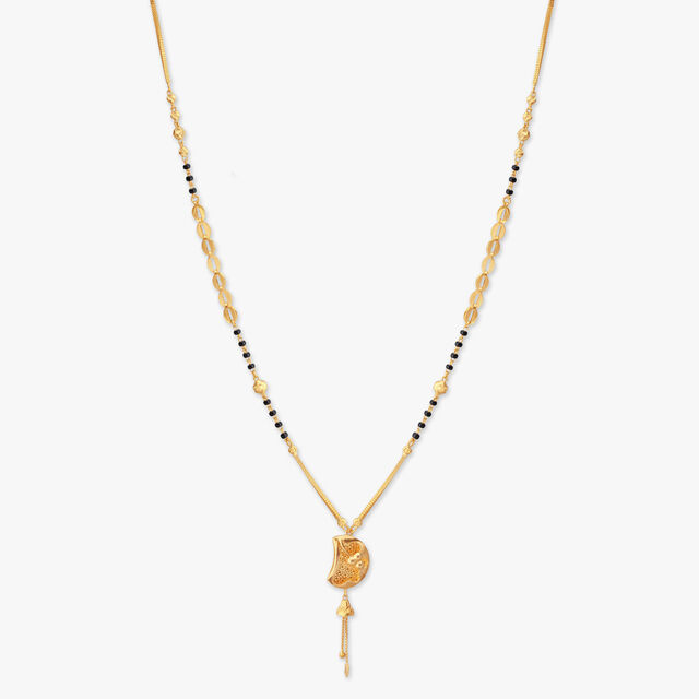 Crescent Bloom Gold Mangalsutra