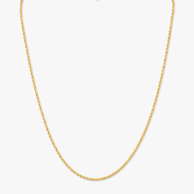 Sleek Rope Gold Chain