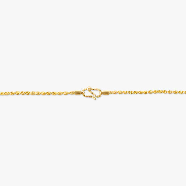 Sleek Rope Gold Chain