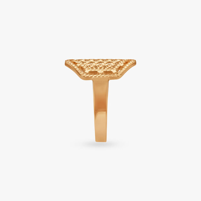 Embossed Grace Gold Ring