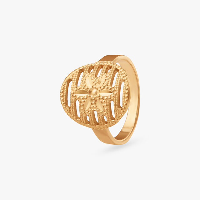 Celestial Bloom Gold Ring