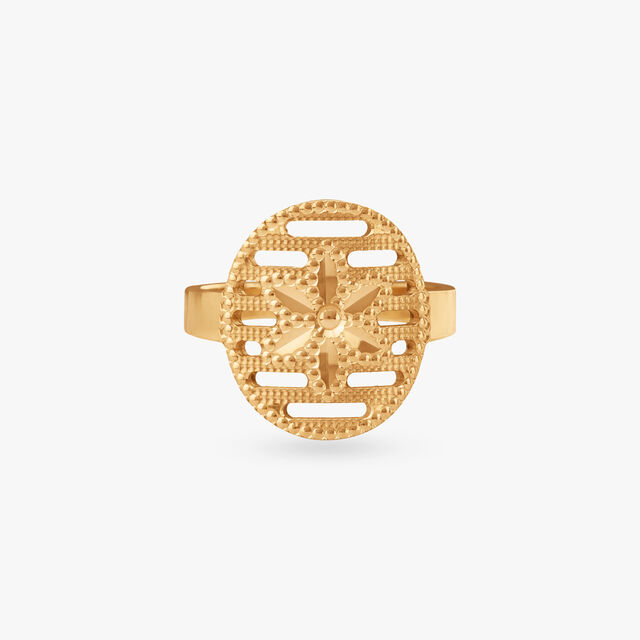 Celestial Bloom Gold Ring