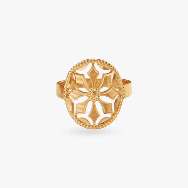 Blossom Aura Gold Ring
