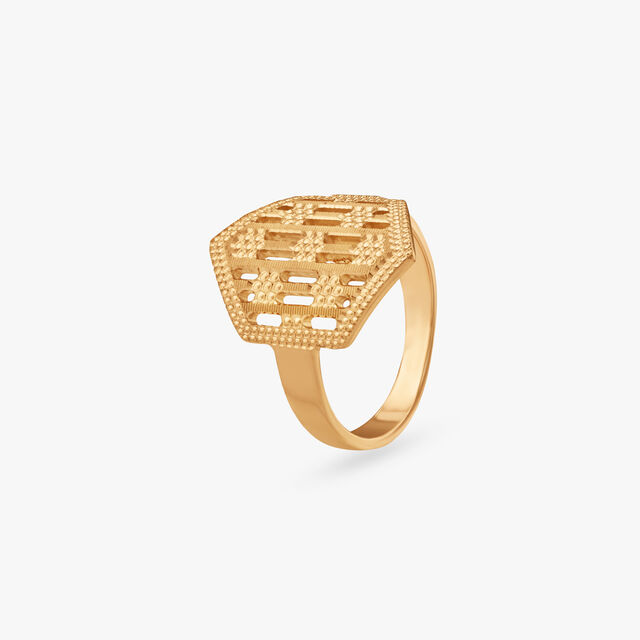 Heritage Hexagon Gold Ring