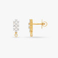 Geometric Diamond Drop Earrings 2