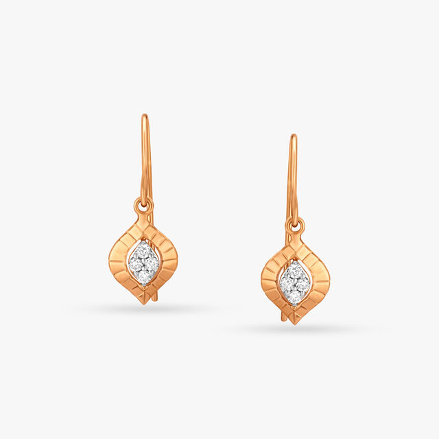 Raindrop Diamond Drop Earrings 