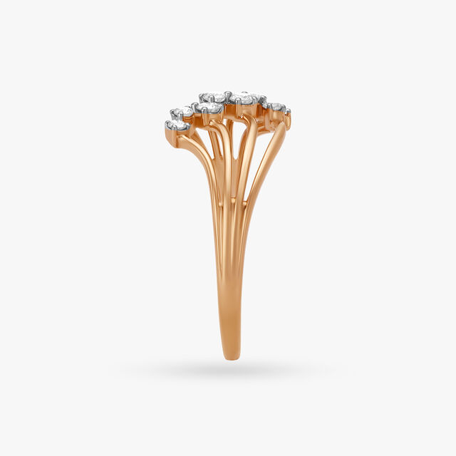 Slender Wave Diamond Ring