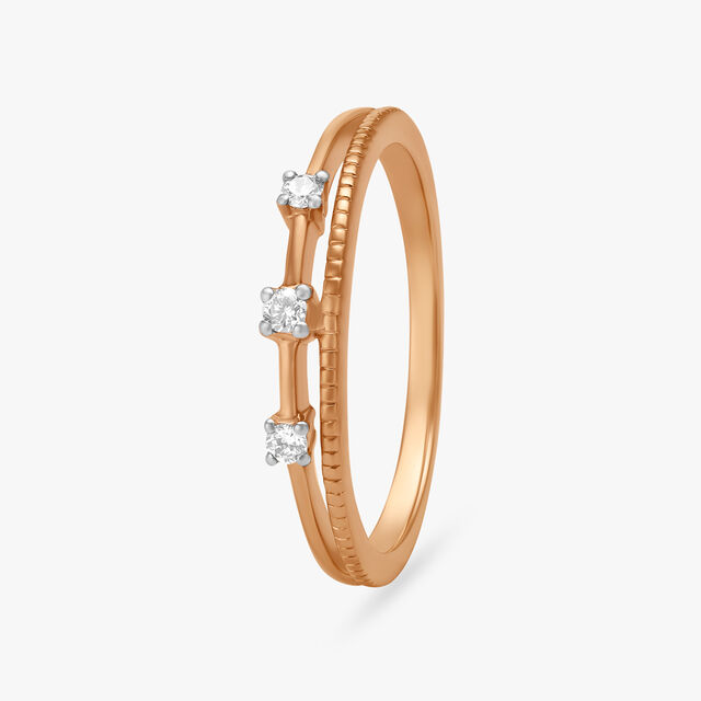 Minimalist Diamond Finger Ring