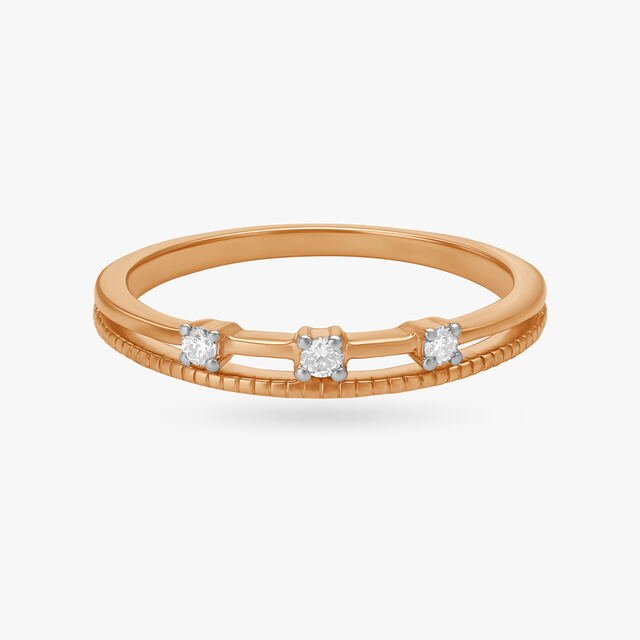 Minimalist Diamond Finger Ring