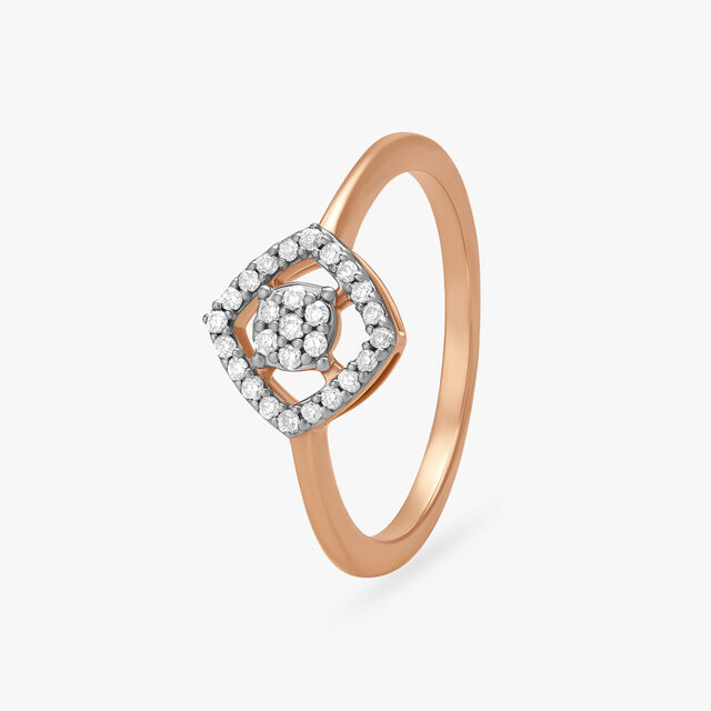 Timeless Square Diamond Finger Ring