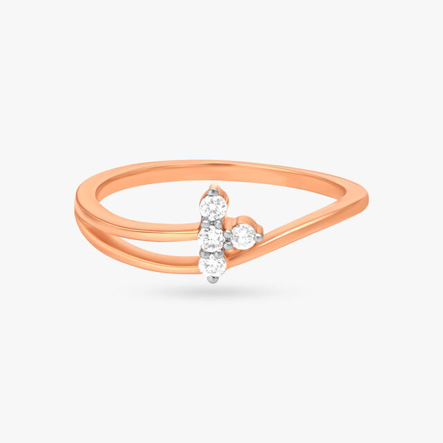 Dazzling Triad Diamond Ring