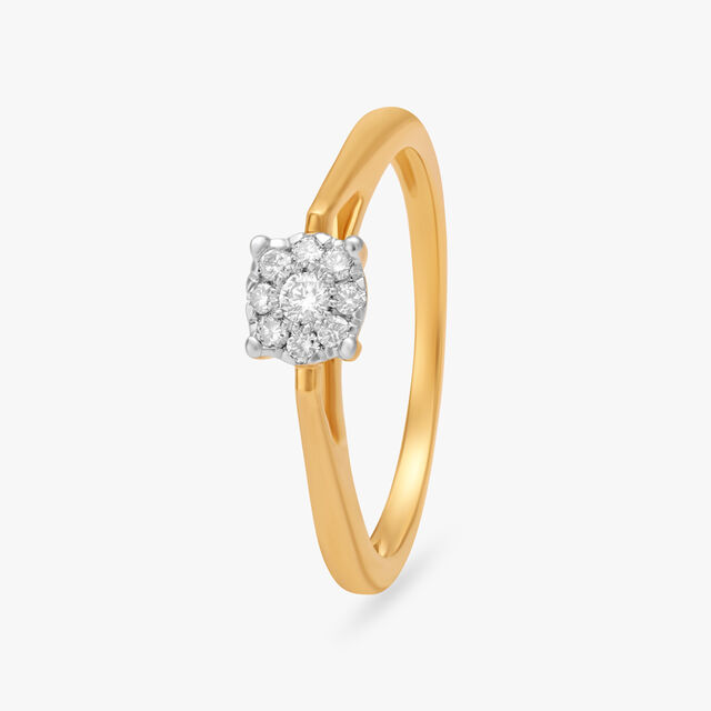 Classic Curve Diamond Finger Ring