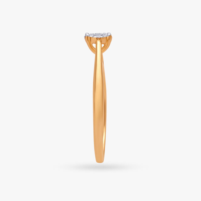 Classic Curve Diamond Finger Ring