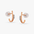 Chic Sparkle Diamond Hoop Earrings 