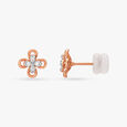 Floral Beauty Diamond Stud Earrings 2