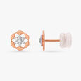 Elegant Blooms Diamond Stud Earrings 2