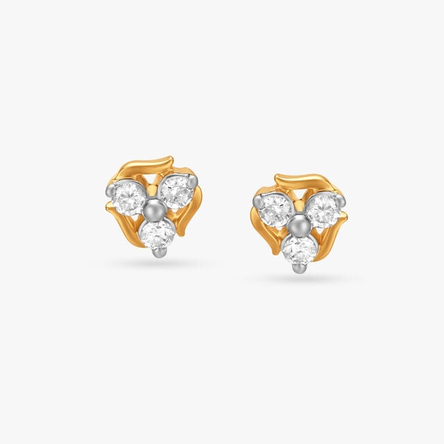 Blooming Beauty Diamond Stud Earrings 