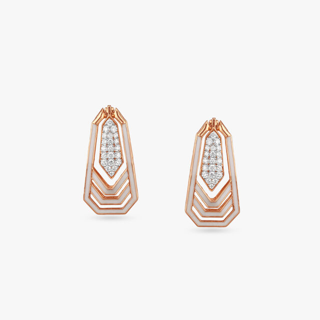 Geometric Versatility Diamond Drop Earrings 4