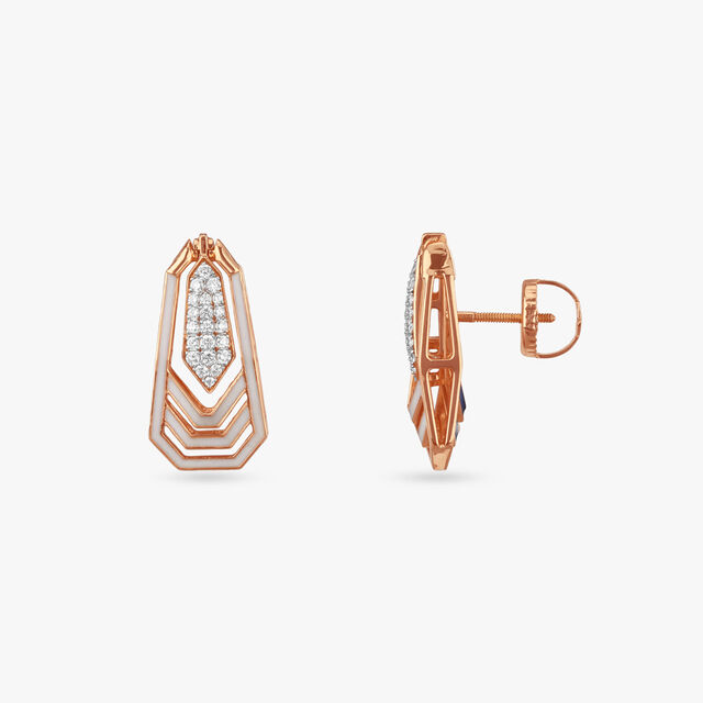 Geometric Versatility Diamond Drop Earrings 5