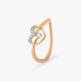 Sparkling Heart Diamond Finger Ring 