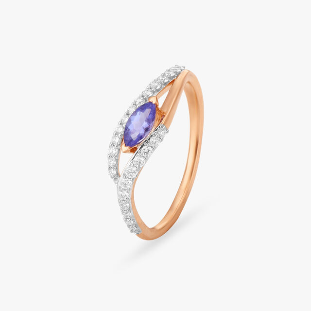 Twilight Whisper Diamond Finger Ring