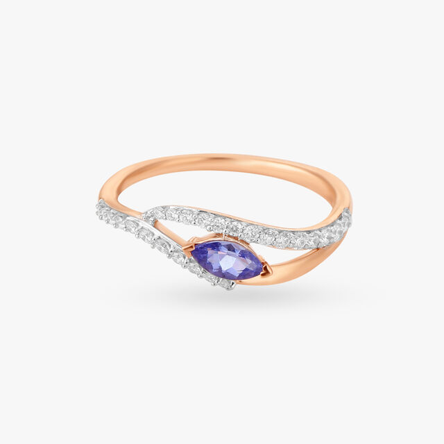Twilight Whisper Diamond Finger Ring